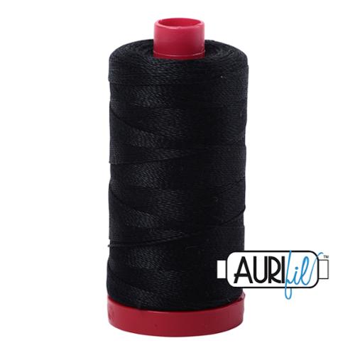 Aurifil 12 wt Thread - 2692 Black