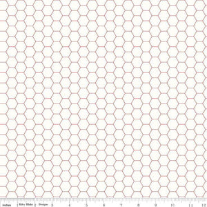 Bee Backgrounds - Red Honeycomb