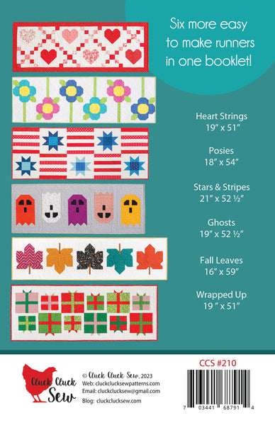 Modern Holiday Table Runners, Vol. 2 Paper Pattern
